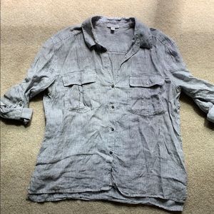 James Perse Linen button down shirt